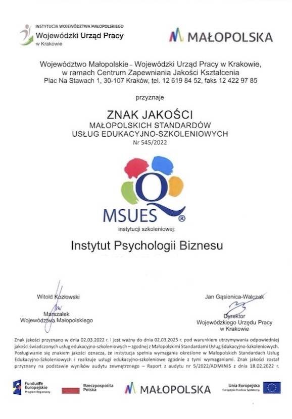 Instytut Psychologii Biznesu MSUES